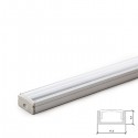 Perfíl Aluminio para Tira LED Difusor Transparente LLE-A1707-T x 2M
