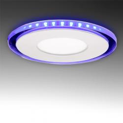 Foco Downlight LED Circular con Cristal Duo (Blanco/Azul) Ø130Mm 10W 800Lm 30.000H