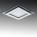 Foco Downlight LED Cuadrado con Cristal 95X95Mm 6W 450Lm 30.000H