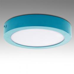 Plafón LED Circular Superficie Ø220Mm 18W 1450Lm 30.000H Azul - Imagen 1