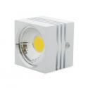 Foco Downlight LED de Superficie COB Cuadrado Blanco 57X57Mm 3W 270Lm 30.000H - Imagen 1