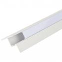 Perfíl Aluminio para Tira LED Instalación Techos Difusor Opal 1M - Imagen 3