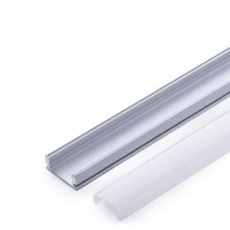 Perfíl Aluminio para Tira LED - Difusor Opal 2M - Imagen 2