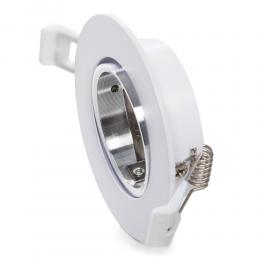 Aro Foco Downlight Circular Basculante Aluminio Blanco 93Mm - Imagen 2