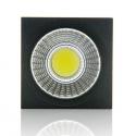Foco Downlight LED de Superficie COB Cuadrado Negro 57X57Mm 3W 270Lm 30.000H - Imagen 2