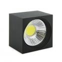Foco Downlight LED de Superficie COB Cuadrado Negro 57X57Mm 3W 270Lm 30.000H - Imagen 3
