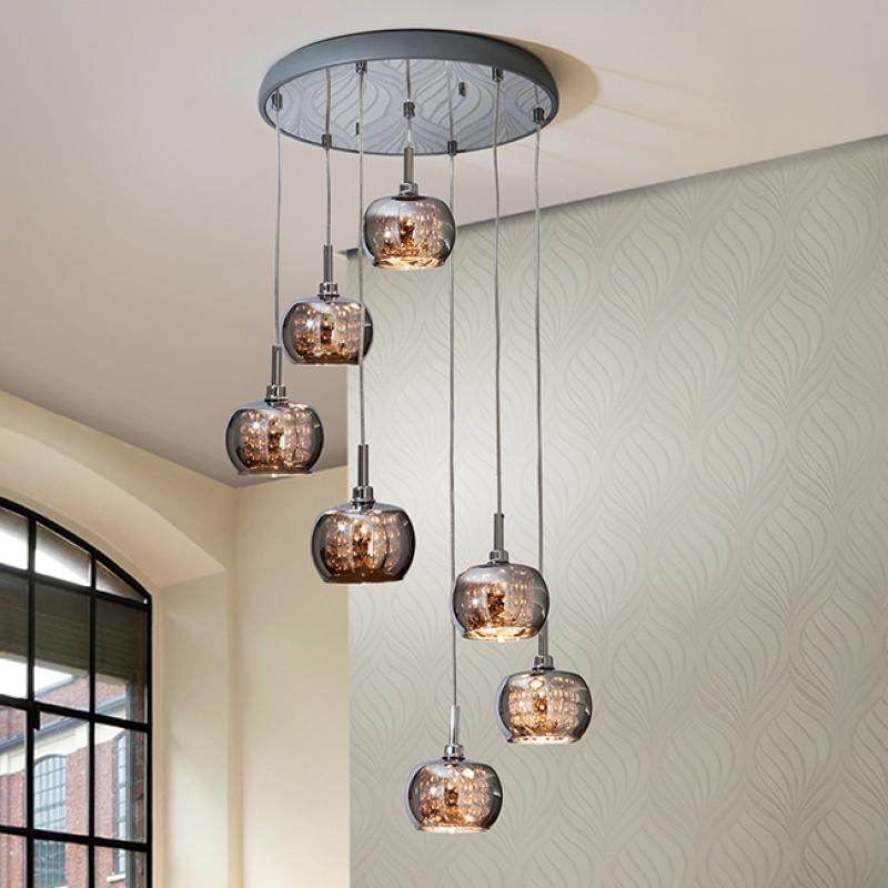 [SCH-193453D] Lámpara de Techo Arian 7xG9 Con Bombilla Blanco Cálido - Imagen 1