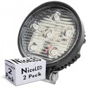 Pack 2 Focos LED 18W 990Lm 6000ºK 9-33VDC IP68 Automóviles/Náutica 30.000H [KD-WL-232-18W-CW-PK2-AP]