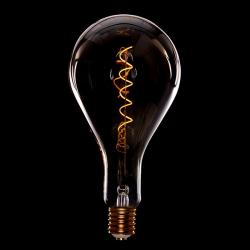 Bombilla Vintage LED Dimable Ps160 Broadway Vortice 4W E27 Vidrio Ámbar - Imagen 1