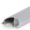Perfíl Aluminio para Tira LED Instalación Paredes - Difusor Opal - Tira 2M - Imagen 5