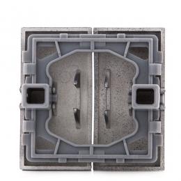 Tecla Partida Panasonic Novella Interruptor/Conmutador Doble, Color Fume (Compatible Karre) - Imagen 2