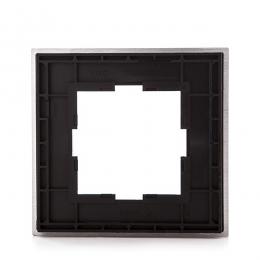 Marco Panasonic Novella 1 Elemento, Aluminio Eloxal Plata (Compatible Mecanismo Karre) - Imagen 2
