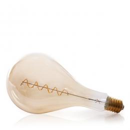Bombilla Vintage LED Dimable Ps160 Broadway Vortice 4W E27 Vidrio Ámbar - Imagen 2