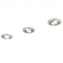 Juego de 3 Aros Empotrables Philips Enif Circular Níquel Satinado GU10