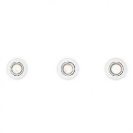 Juego de 3 Focos Empotrables Philips Enif Circular Blanco GU10 - Imagen 2