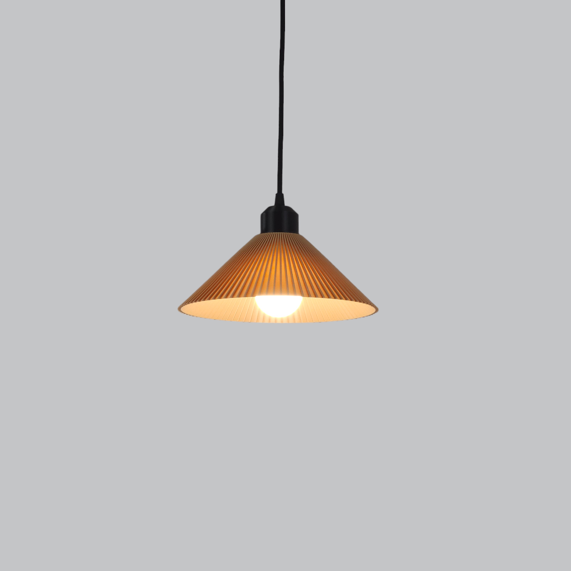 Lámpara Colgante "Colt" Color Beige/Florón Negro/Cable Negro - Imagen 4