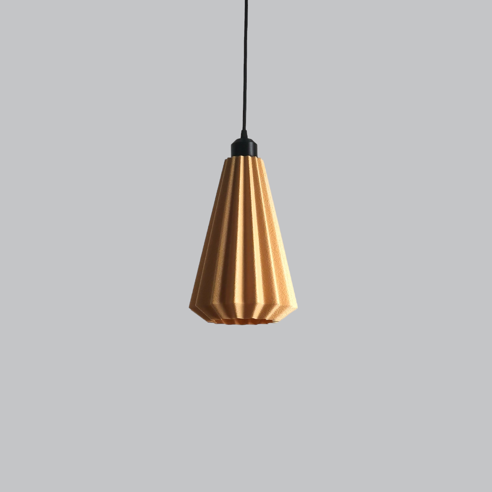 Lámpara Colgante "Lindor" Color Beige/Florón Negro/Cable Negro - Imagen 4
