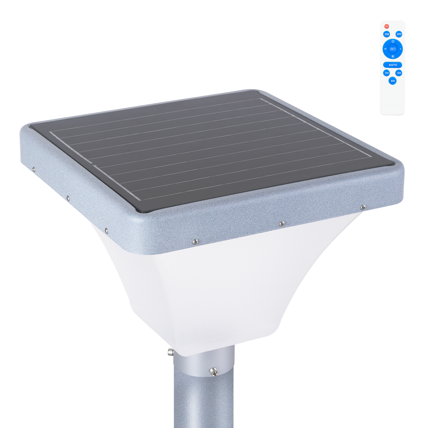 Farola LED Solar Rectangular para Jardines 45W