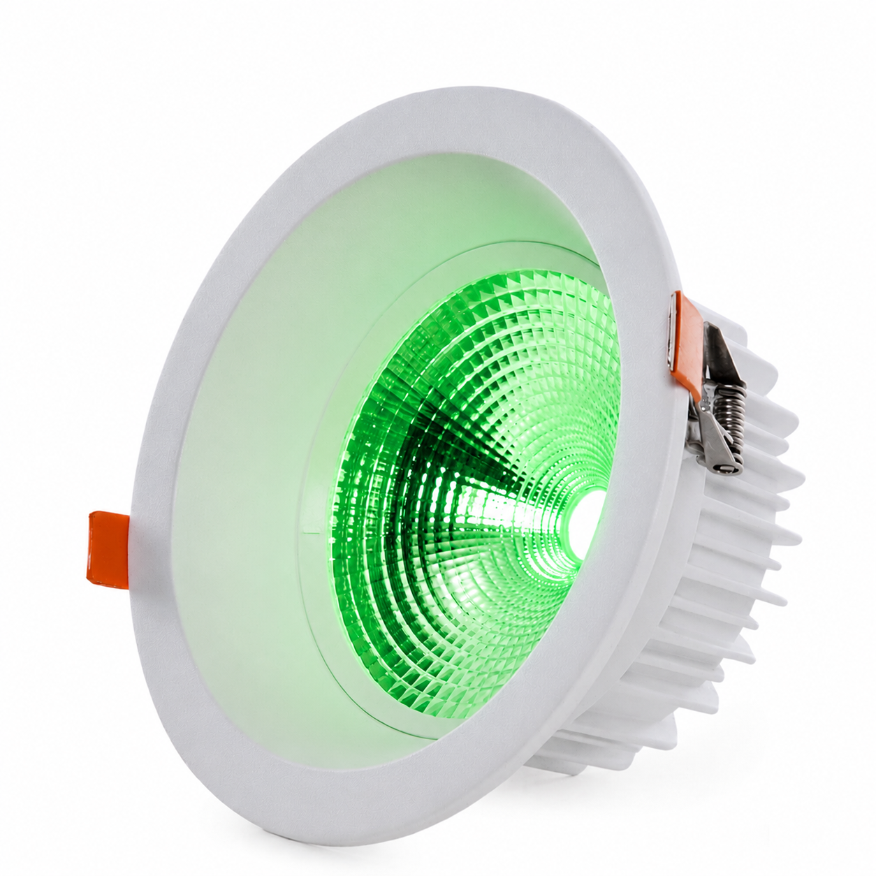 Foco Downlight Circular LED 18W 2520Lm Anti-Deslumbrante UGR19 40.000H Luz Verde