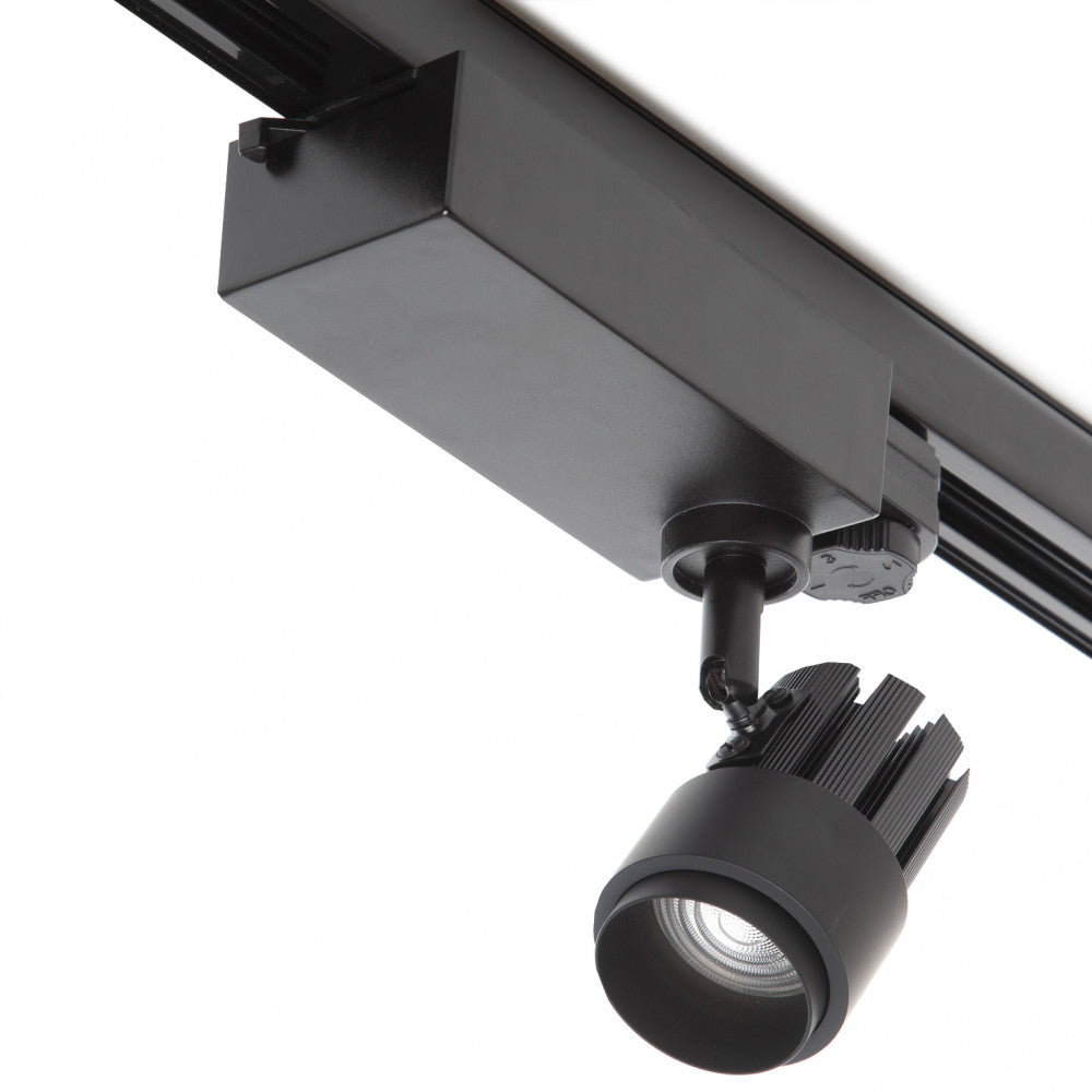 Foco de Carril LED 9W 810Lm CRI90 6000ºK Trifásico Norah 40.000H [J-TR9W-T-CW
