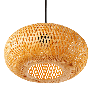 Lamparas Colgantes de Madera, Mimbre y Ratán