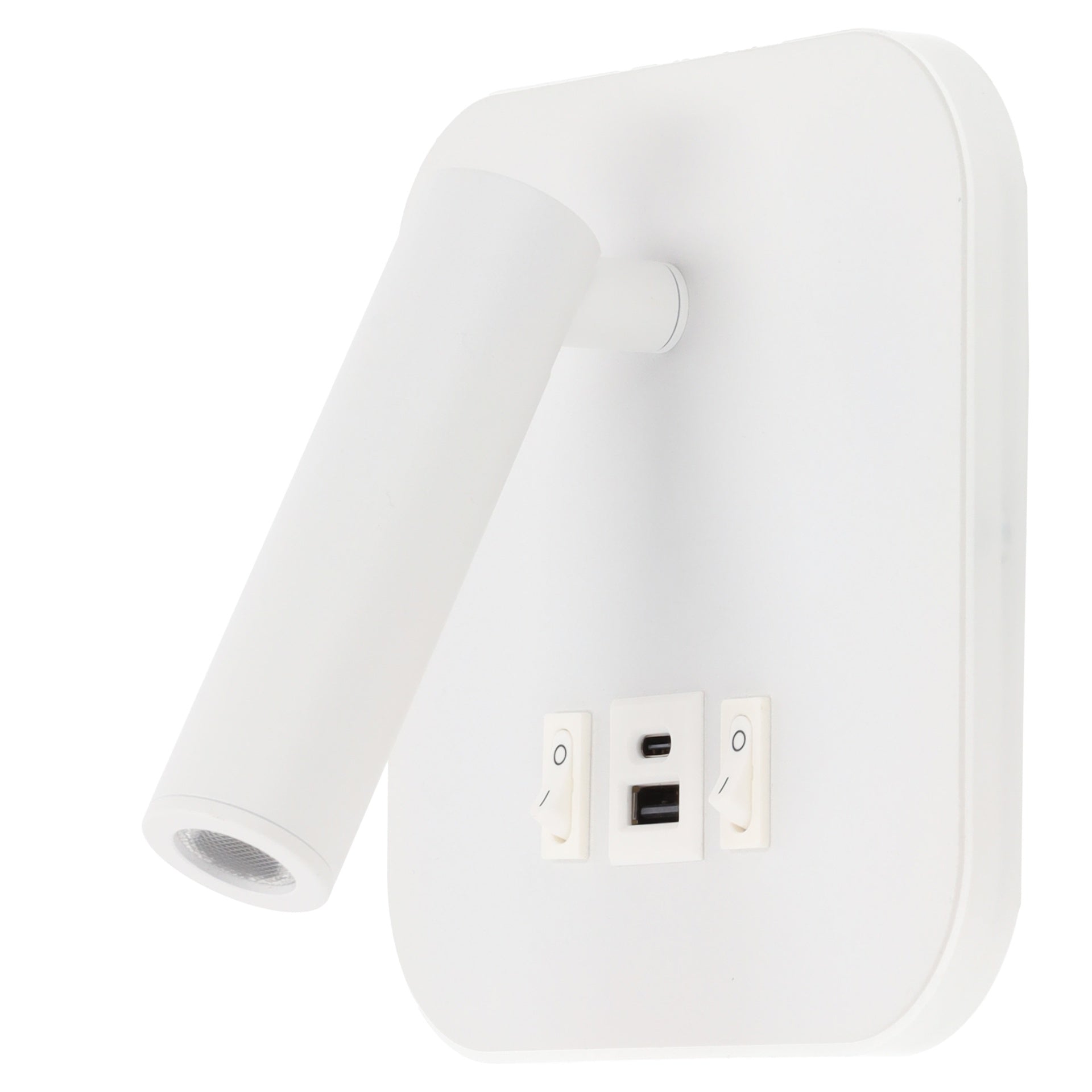 Aplique LED Spot Square 9W con Salida USB-C 630Lm 3000ºK Blanco - Imagen 3