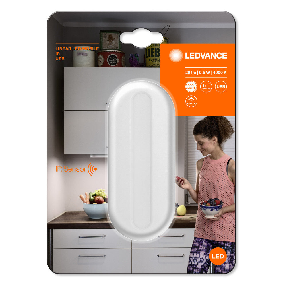 Luminaria lineal LED móvil LEDVANCE 0,5 W 20 lm 4000 K 105° Sensor IP20 - Imagen 2
