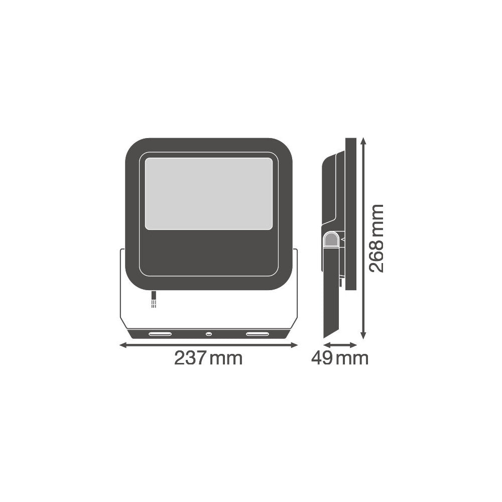 Proyector LED Ledvance, foco de 65 W, 7150 lm, 3000 K, 100 x 100º, IP65 - Imagen 3