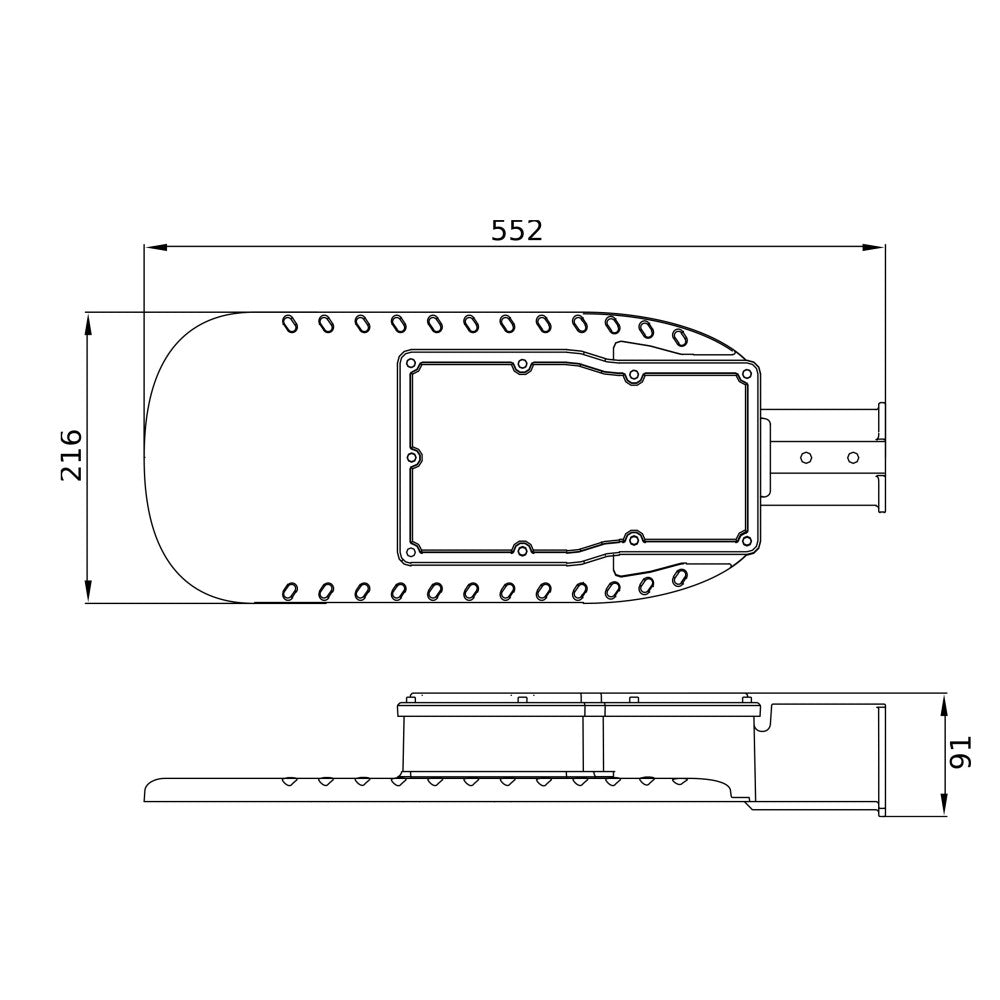 Farola LED LEDVANCE AREA 120W 15000Lm 3000K 150 x 85º IP66 - Imagen 2