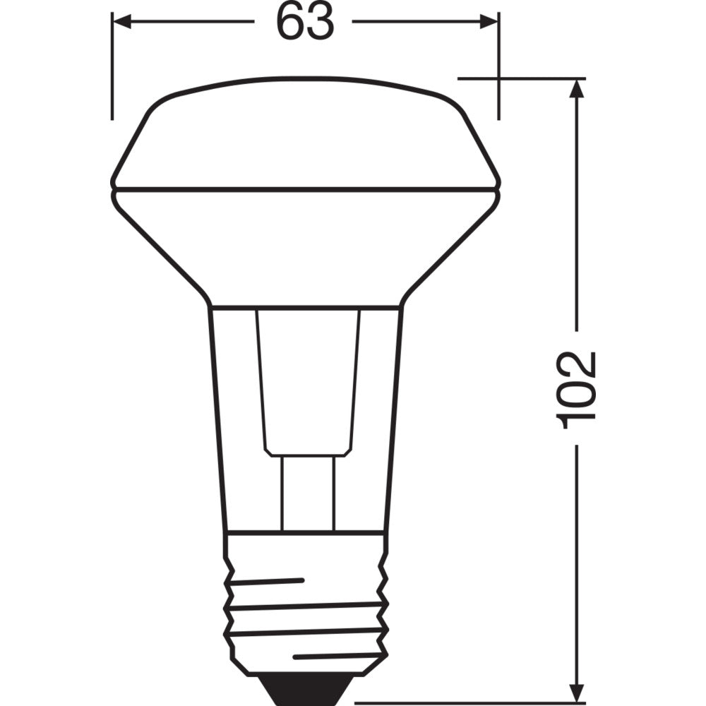 Ledvance/Osram Bombilla Foco LED E27 2.6W 210Lm 2700K 36º IP20 - Imagen 2
