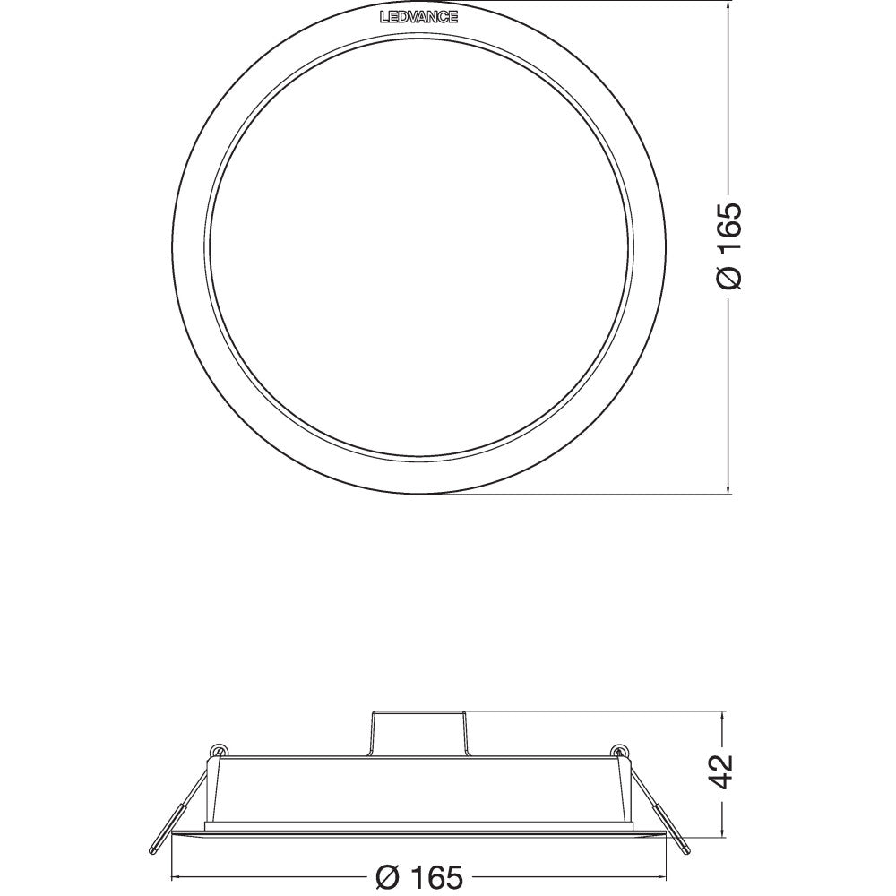 LEDVANCE Foco Downlight LED 13W 1300Lm 3000K 100º IP44 - Imagen 2