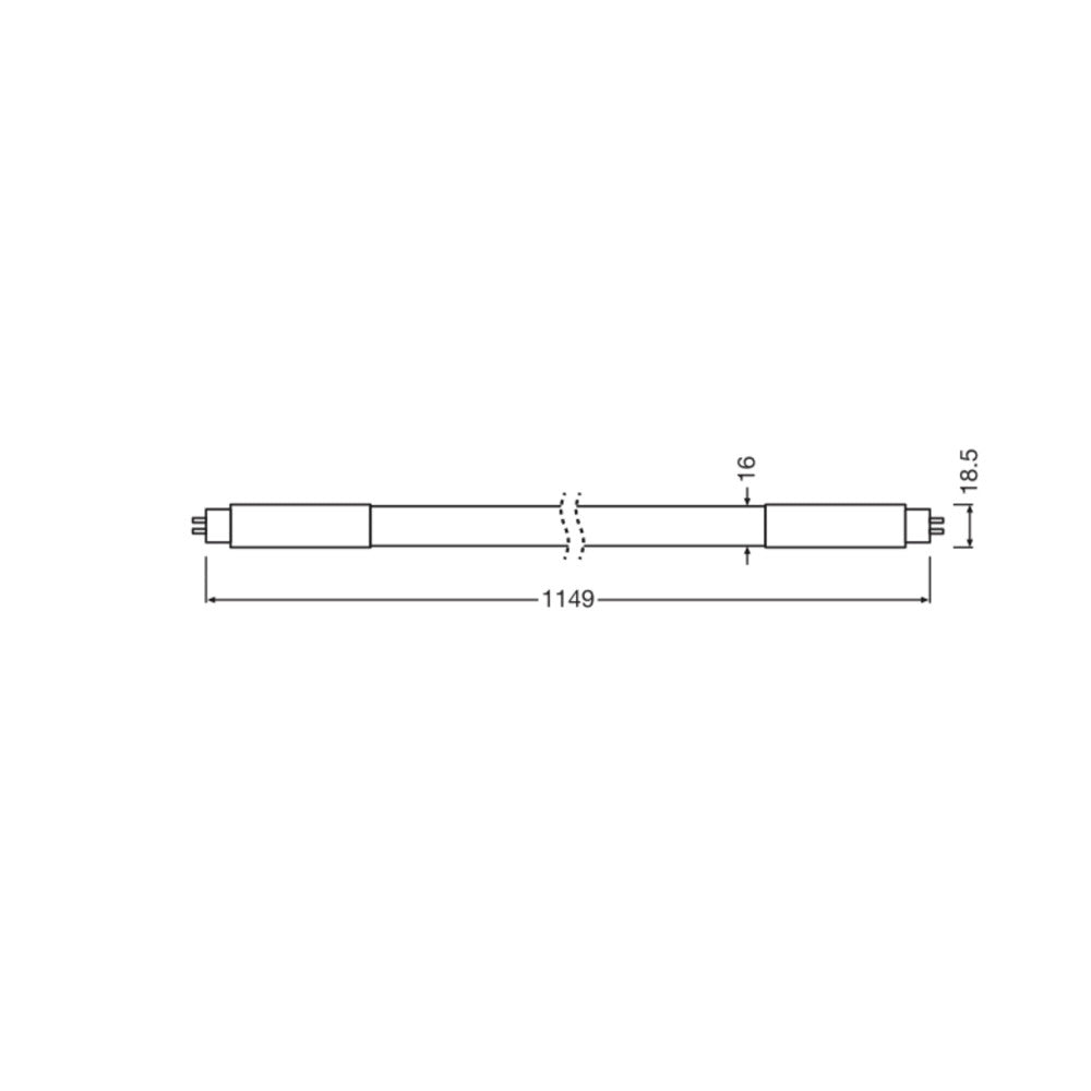 Tubo LED T5 Ledvance G5 16W 2150Lm 3000K 190º IP20 - Imagen 2