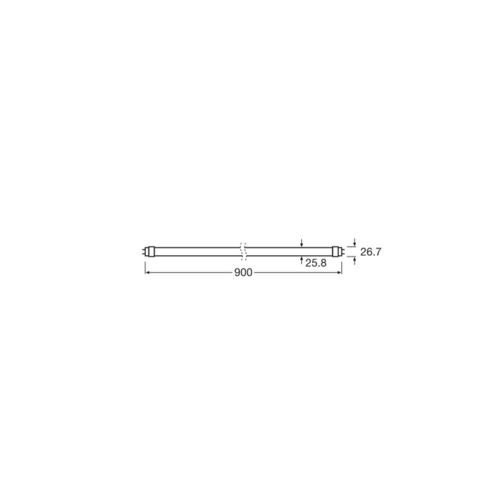 Tubo LED T8 Ledvance G13 10W 1200Lm 6500K 190º IP20 - Imagen 2