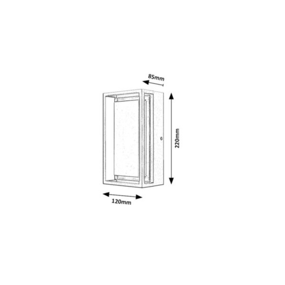 Aplique Exterior RABALUX "Mendoza" LED 550Lm 6,5W 550Lm IP65 [RAB-7109 - Imagen 3