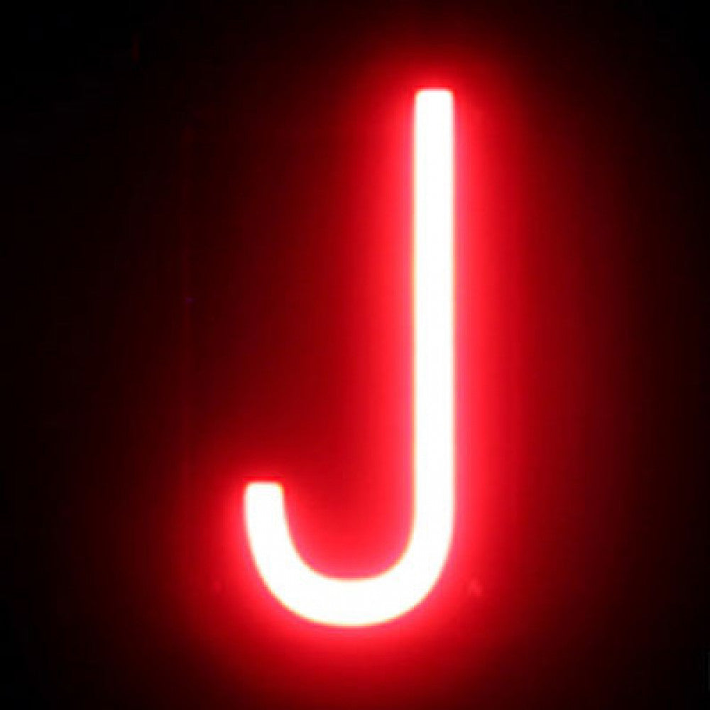 Letra LED Neon J Ancho 74Mm Alto 161Mm Fondo 38Mm - - - Imagen 2