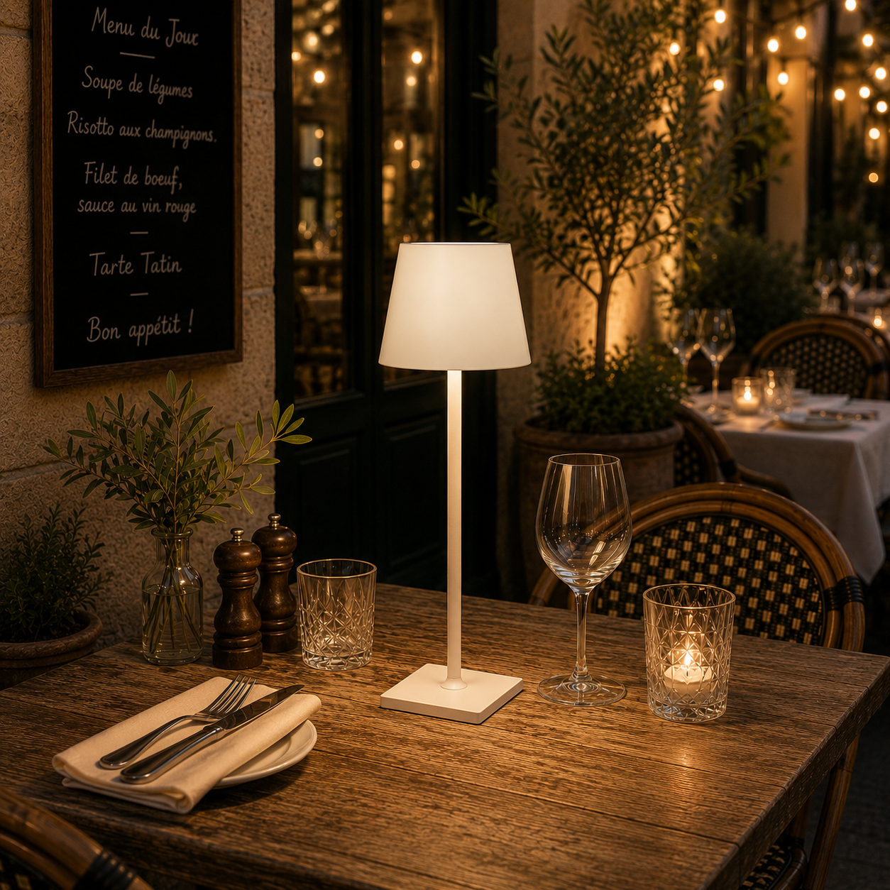 Lámpara de mesa portátil LED CCT "Raina"1,5W Táctil Intensidad regulable