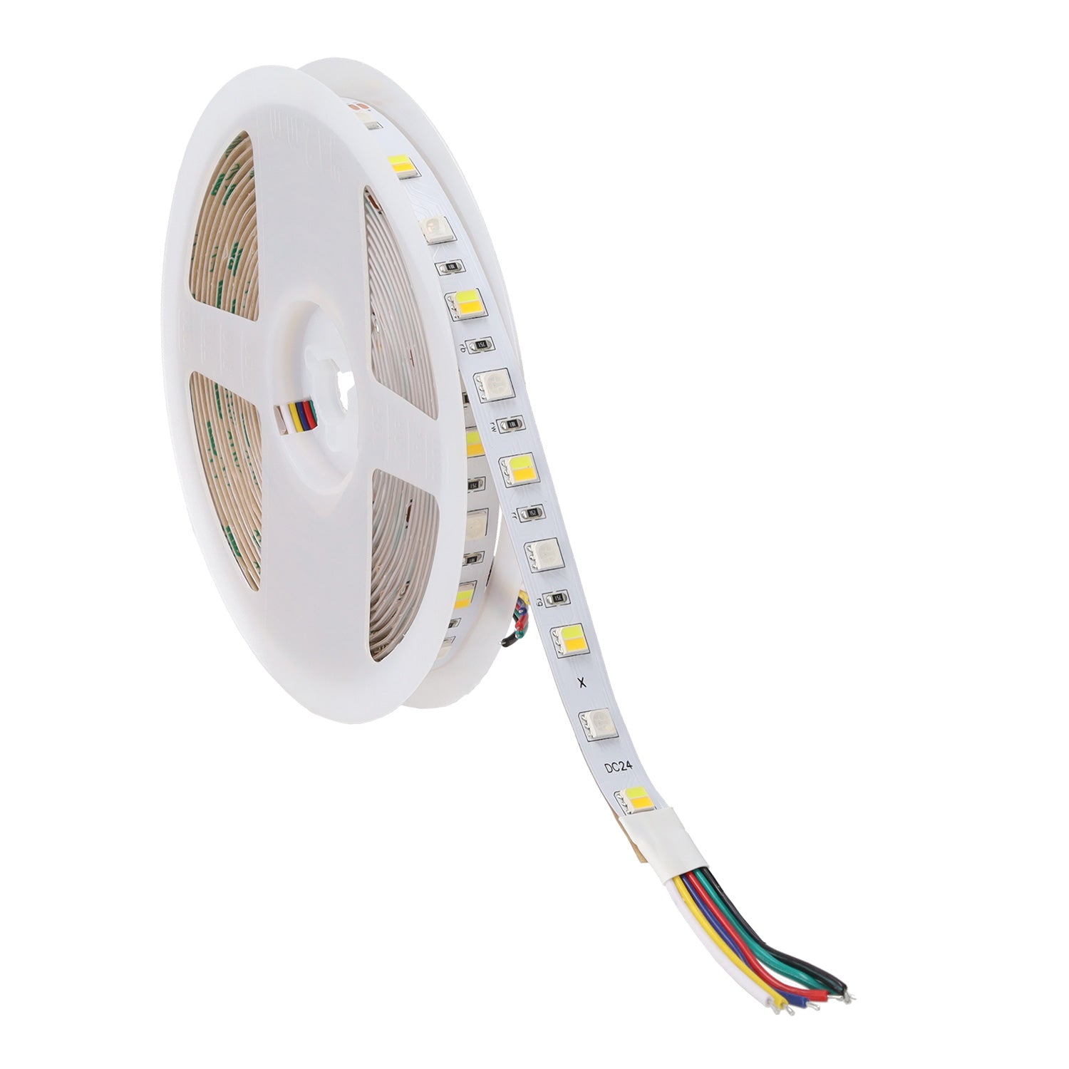 Tira LED SMD5050 14,4W/M 140Lm/W 24VDC IP20 RGB/CCT Rollo 5M - Imagen 3