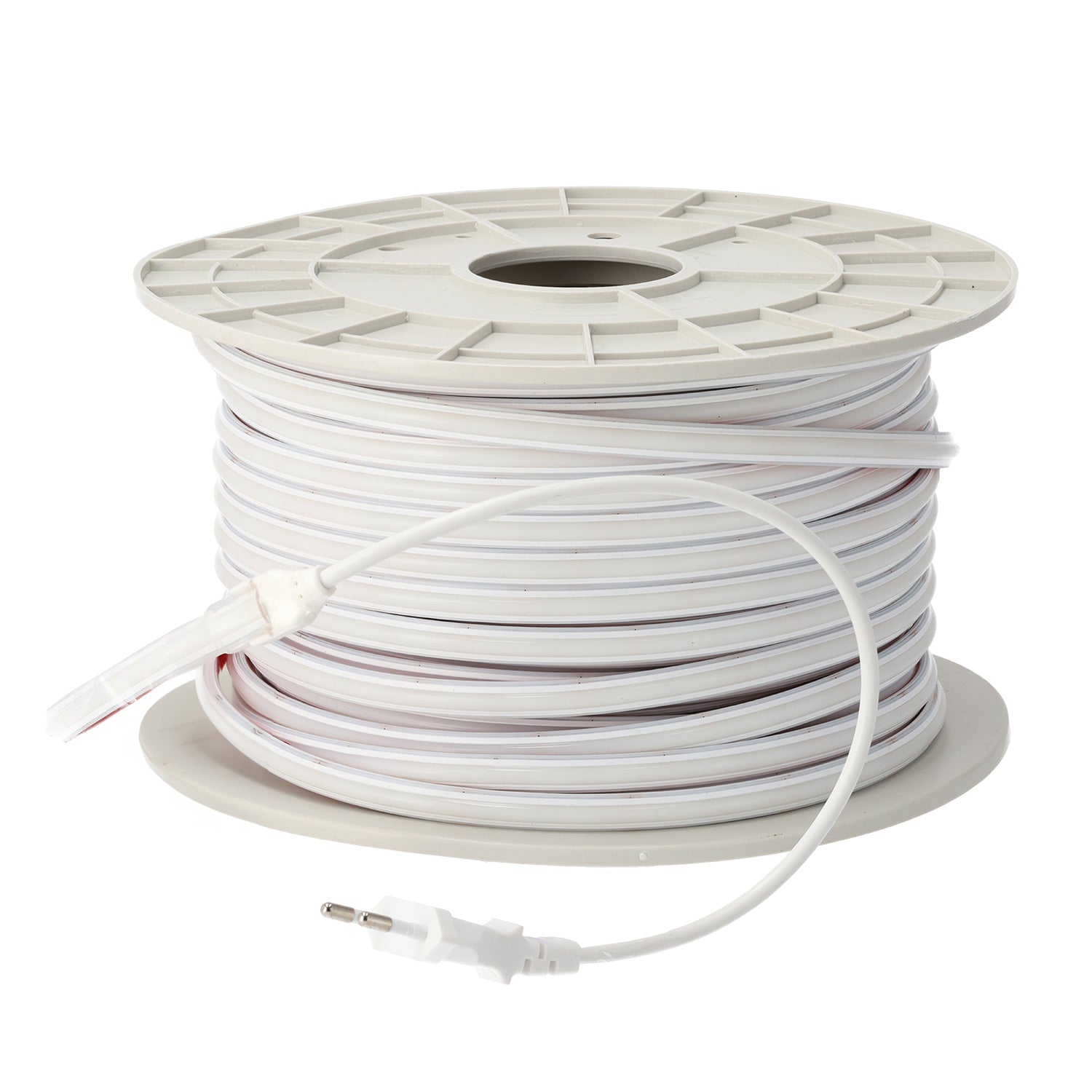 Tira Flexible LED 12W/M 230VAC 286LEDs/M SMD2025 1800Lm/M IP65 6000ºK 50 Metros - Imagen 2