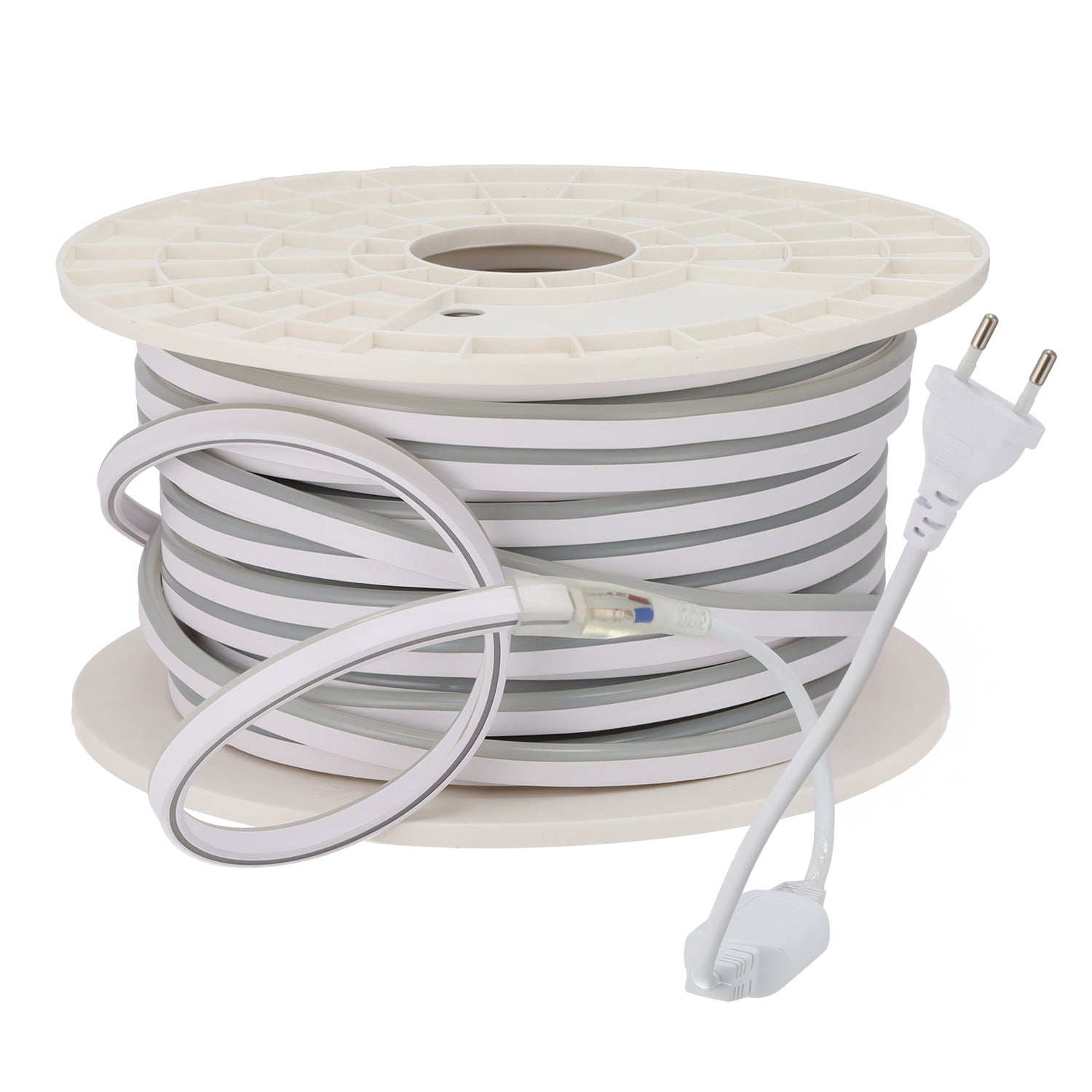 Tira Flexible LED 10W/M 220VAC 120LEDs/M SMD2835 IP65 6000ºK 50 Metros - Imagen 3