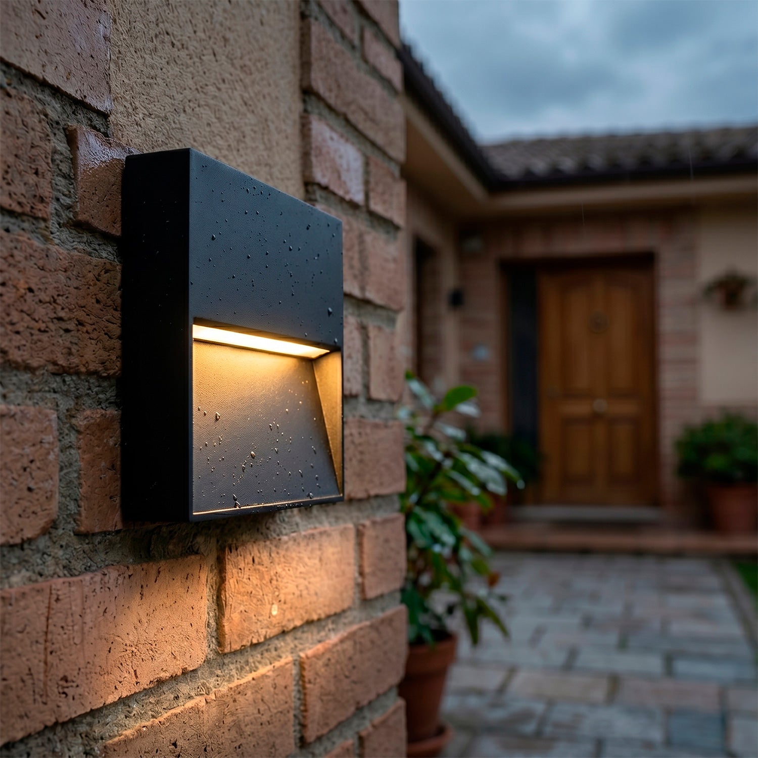 Aplique LED para Exterior 7W IP54 Rectangular 2700ºK