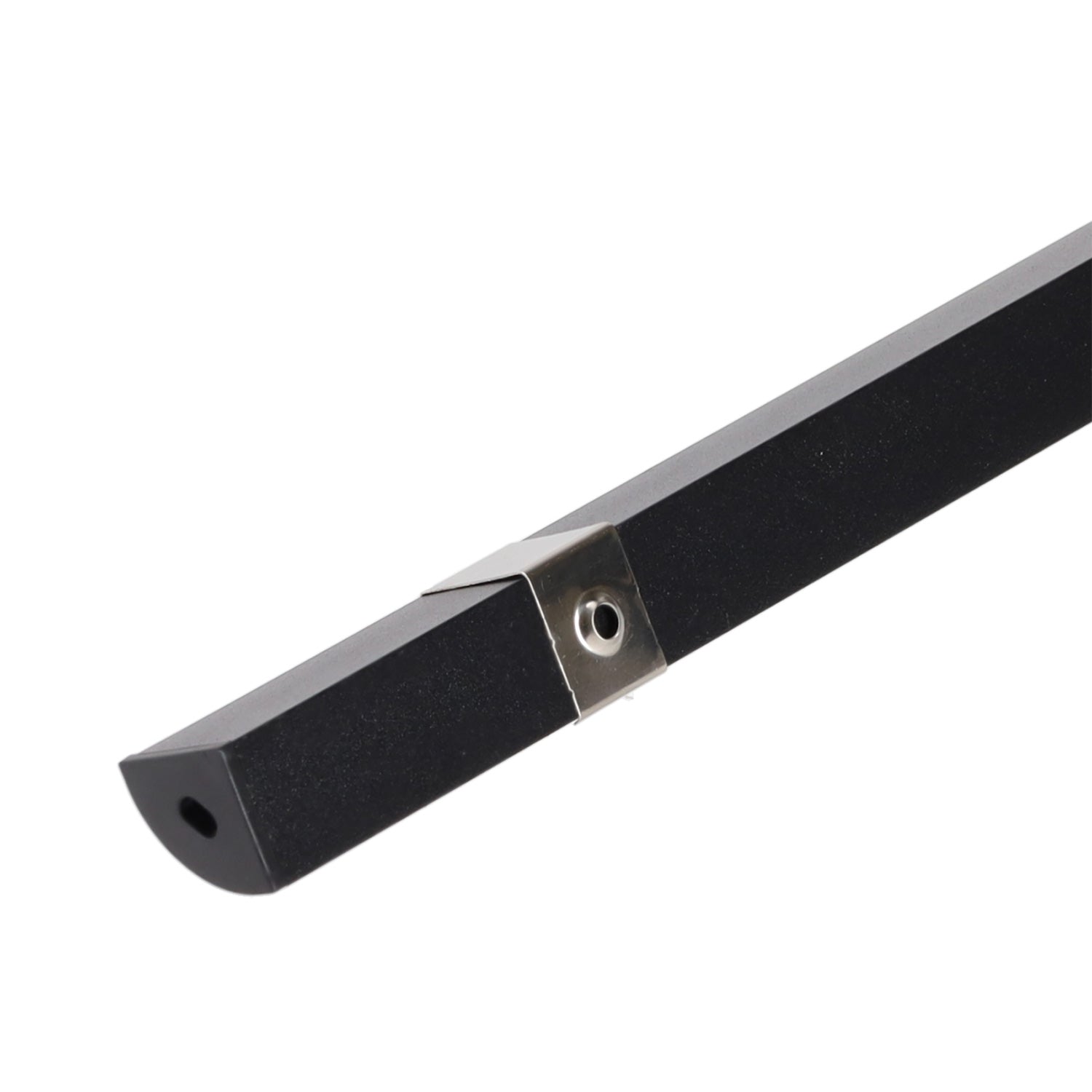 Perfíl Aluminio Negro para Tira LED Instalación Esquinas - Difusor Opal x 2M - Imagen 4