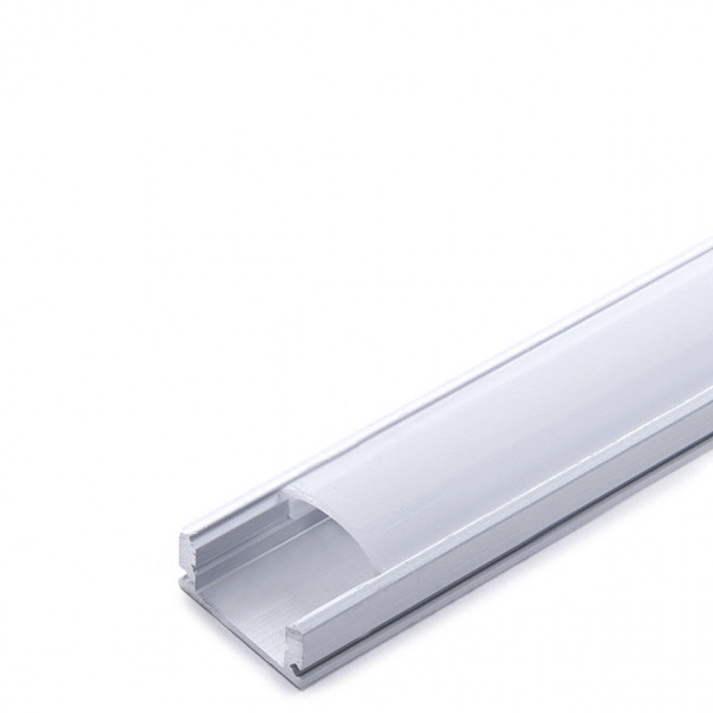 Perfíl Aluminio para Tira LED - Difusor Opal SU-A1707 x 2M - Imagen 2