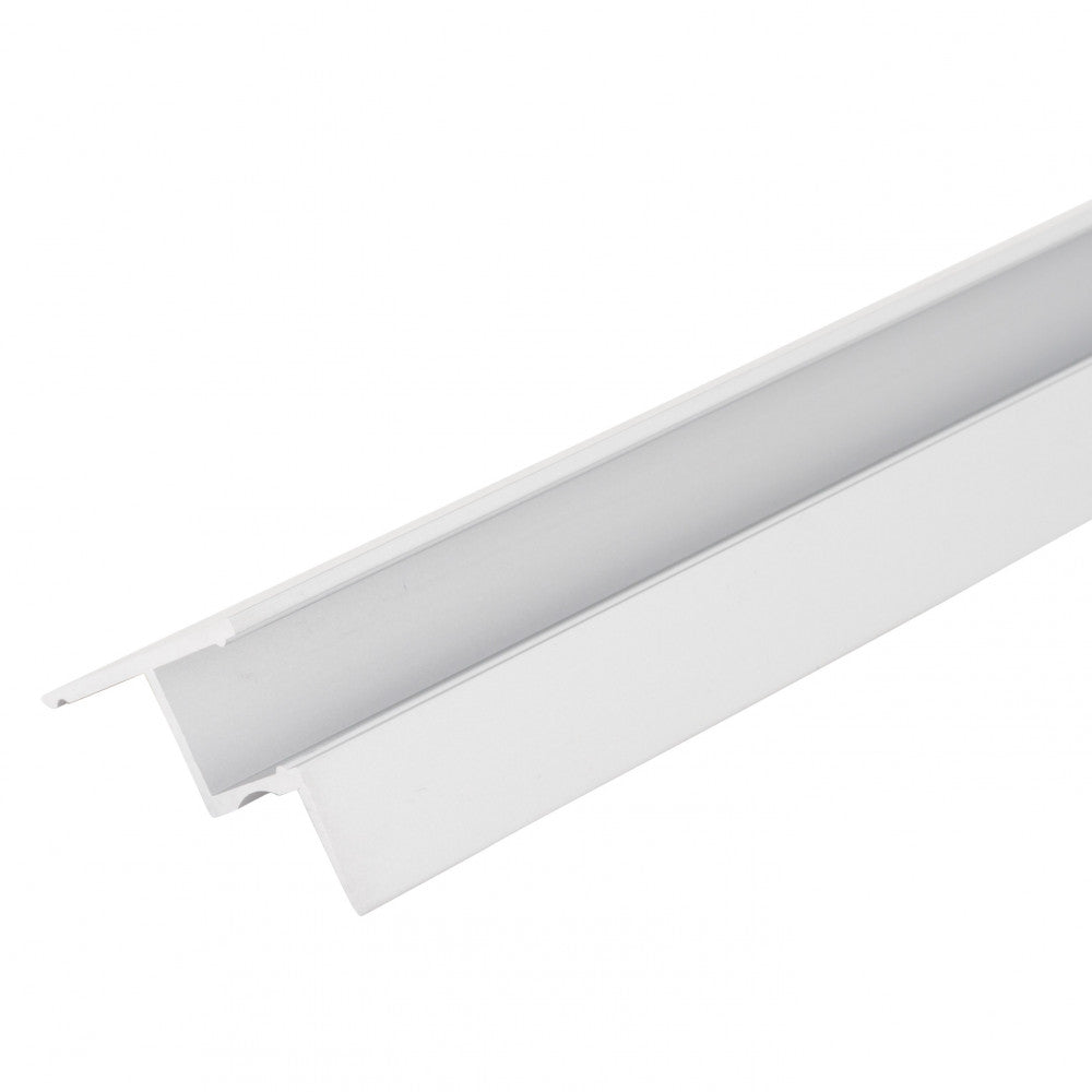 Perfíl Aluminio para Tira LED Instalación Techos Difusor Opal x 1M - Imagen 4