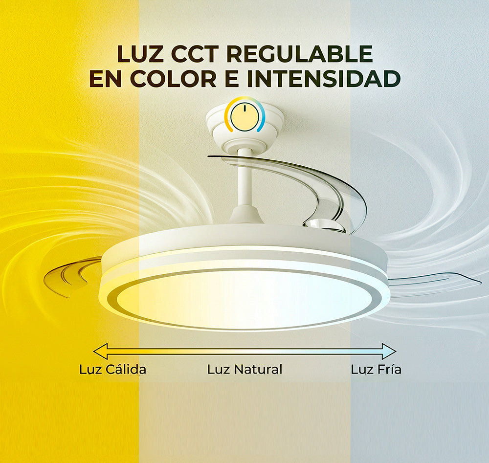 Ventilador Dc Blanco Función Verano-Invierno 59w 5900lm 3500-4000-6500k - Imagen 7