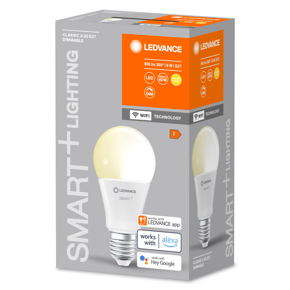 Bombilla LED Ledvance "SMART" E27 9W 806Lm 2700K 220º IP20 Regulable - Imagen 2