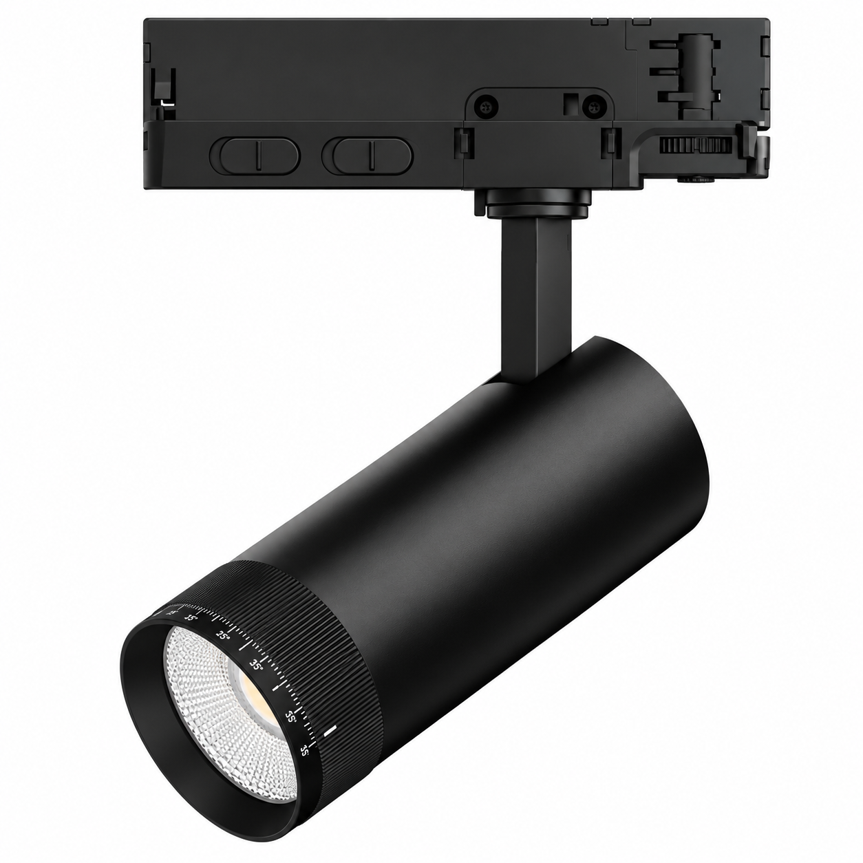 Foco Carril 30W 15-55º CCT (Tonalidad Luz Ajustable) Acabado Negro